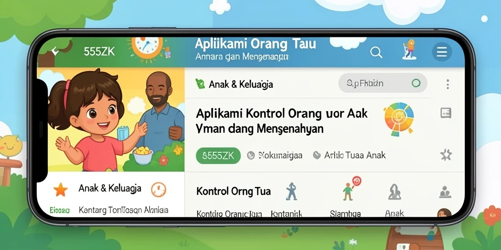 Antarmuka 555ZK yang mudah digunakan untuk kontrol orang tua.