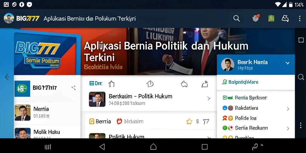 Tampilan antarmuka aplikasi BIG777 yang informatif dan interaktif.