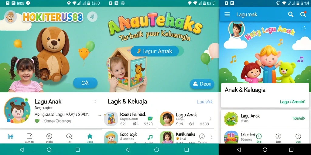 Antarmuka HOKITERUS88 yang ramah anak dan penuh warna.