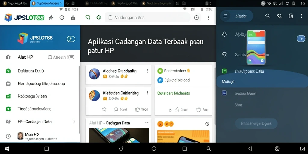 Tampilan antarmuka utama JPSLOT88 yang intuitif untuk cadangan data.