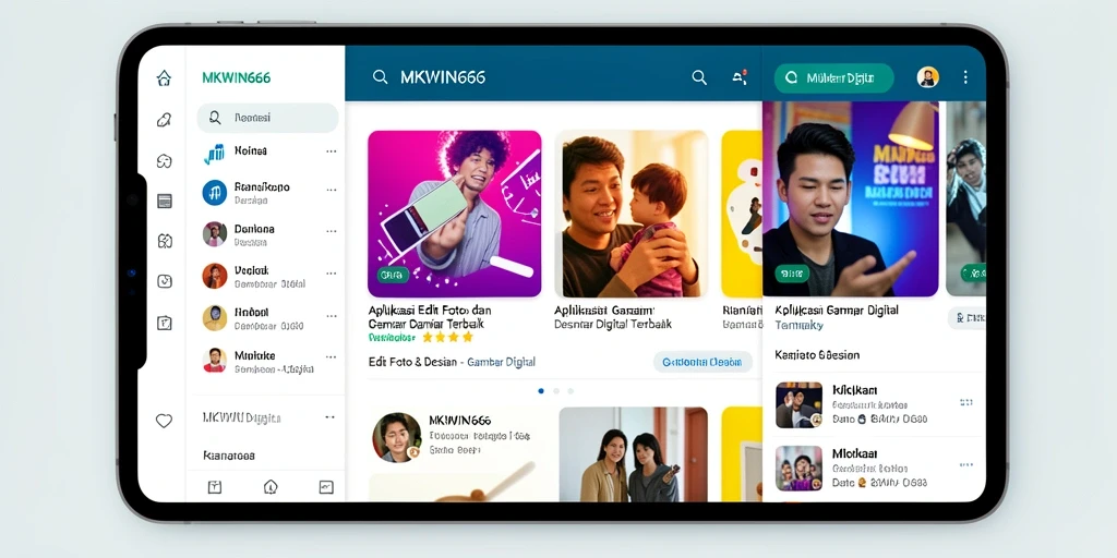 Antarmuka pengguna MKWIN666 yang intuitif dan modern.